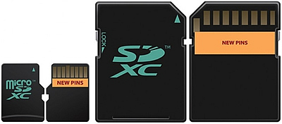 dual-row pin SDXC UHS-2